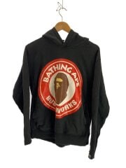 画像：BUSY WORKS/パーカー/M/コットン/BLK/プリント