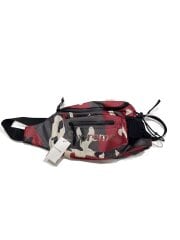 画像：21SS/Sling Bag/RED CAMOウエストバッグ/ナイロン/RED/カモフラ