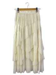 画像：25SS/プリールティアードチュールスカート/1/--/WHT/SWFS251028