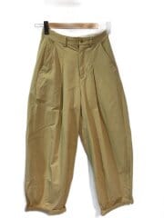 画像：パウダリーチノタックカーブトラウザー/ボトム/36/コットン/ベーシ/25-030-912-8580-4-0