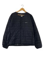 画像：スペリオダウン ラウンドネックジャケット/XL/ナイロン/BLK/1101666//