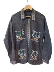 画像：70s/グアテマラシャツ/長袖シャツ/--/--/GRY