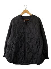 画像：キルティング2WAYテントブルゾン2/38/ポリエステル/BLK/23-011-220-6021-3-0