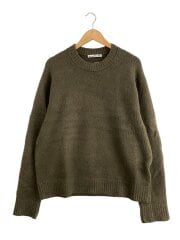 画像：CREWNECK JUMBER/M/コットン/GRN/fn-mn-knit000343//