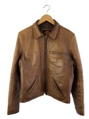 画像：レザージャケット・ブルゾン/40/牛革/BRW