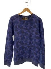 画像：ANSEASON/パッチワーク/スウェット/48/コットン/NVY/総柄