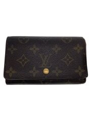 画像：ポルト・モネ・ジップ_モノグラム・キャンバス/PVC/BRW/メンズ