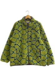 画像：SHERPA JACKET/フリースジャケット/XL/ポリエステル/GRN/総柄/G3FU-J061//