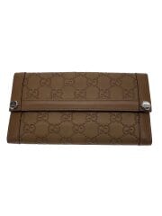 画像：長財布_グッチシマ/レザー/BEG/メンズ