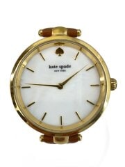 画像：腕時計/アナログ/レザー/WHT/BRW/KSW1156