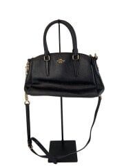 画像：ショルダーバッグ/レザー/BLK/無地/F28977