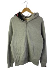 画像：ジップパーカー/XL/コットン/GRY/001ZP0201023X