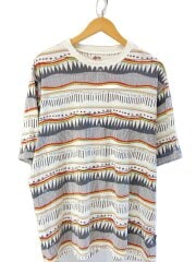 画像：00S/幾何学柄/Tシャツ/XL/コットン/WHT