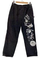 画像：AIRBRUSH ICON BEACH PANT/ボトム/S/コットン/BLK