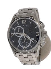 画像：クォーツ腕時計/アナログ/ステンレス/BLK/SLV/H326120