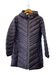 画像：ロングダウンジャケット/L/ナイロン/NVY/無地/77F5365M82