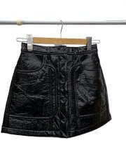 画像：スカート/25/コットン/BLK/無地/A04948