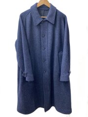 画像：ステンカラーコート/2/ウール/NVY/無地/18FUJ10C