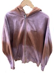 画像：MIST DYED ZIP UP HOODED SWEATSHIRT/M/コットン/BRW/101244012014