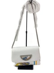 画像：ショルダーバッグ/レザー/WHT/無地/1810131021