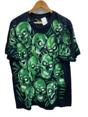 画像：Tシャツ/XL/コットン/BLK/総柄