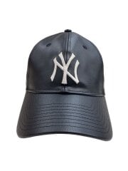 画像：キャップ/--/レザー/BLK/メンズ