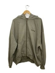 画像：ジップパーカー/XL/コットン/KHK