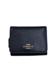 画像：3つ折り財布/レザー/BLK/レディース/F37968