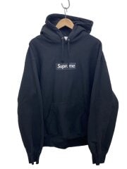 画像：25AW/BOX LOGO HOODED SWEATSHIRT/パーカー/XL/コットン/BLK