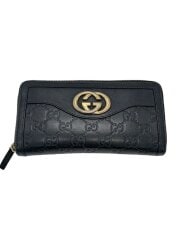 画像：ロッキングGラウンドファスナー/長財布/レザー/BLK/レディース/308012