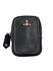 画像：ポーチ/レザー/BLK