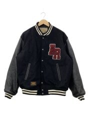 画像：VARSITY JACKET/スタジャン/L/ウール/BLK/6112166