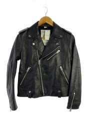 画像：モトジャケット/レザージャケット・ブルゾン/S/羊革/BLK/C9237