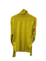 画像：タートルネックニット・セーター(薄手)/M/ウール/YLW