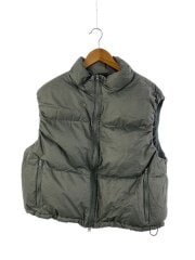 画像：ダウンベスト/L/ナイロン/グレー/無地/11-06-0417-139