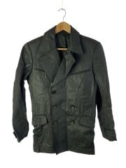 画像：テーラードジャケット/48/コットン/ブラック/無地