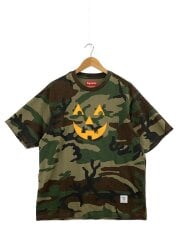 画像：25AW/Pumpkin S/S Top/Tシャツ/M/コットン/グリーン/カモフラ//