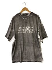 画像：23AW/ナンバーロゴTシャツ/S/コットン/グレー/総柄/S62GD0172//