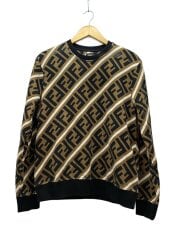 画像：ズッカ柄/スウェット/M/コットン/BRW/FY0944 A7A9