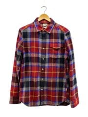画像：Arroyo Flannel Shirt/アロヨフランネルシャツ/長袖シャツ/S/コットン/RED/チェック