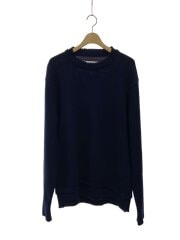 画像：22AW/エルボーパッチニット/セーター/クルーネック/L/ウール/NVY/SI1GP0001 S18064