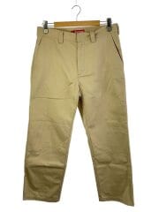 画像：WORK PANTS/ストレートパンツ/32/コットン/BEG/無地