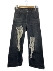 画像：23AW/TWISTED JEANS/ボトム/44/デニム/BLK/無地/PT-01-0003D