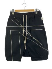 画像：Embroidered Drop Crotch Shorts/ショートパンツ/48/コットン/BLK