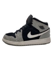 画像：AIR JORDAN 1 MID SE GS_エア ジョーダン 1 ミッド SE GS/24.5cm/GRY