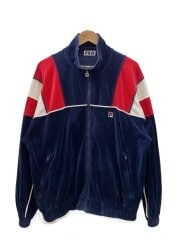 画像：90s/ベロア/ジャージ/S/コットン/NVY