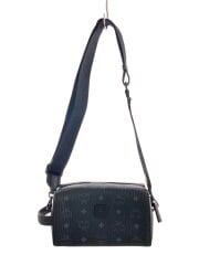 画像：OTTOMAR トイレタリーバッグ/ショルダーバッグ/レザー/BLK/総柄/MXZDSTT03BK001