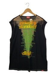 画像：Tシャツ/M/レーヨン/BLK/プリント/T-ISAK-A//