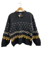 画像：ニット・セーター(厚手)/L/コットン/BLK