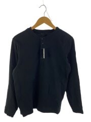 画像：ヘンリーネックカットソー/S/コットン/ブラック/無地/C-SCOM-23-33731-S